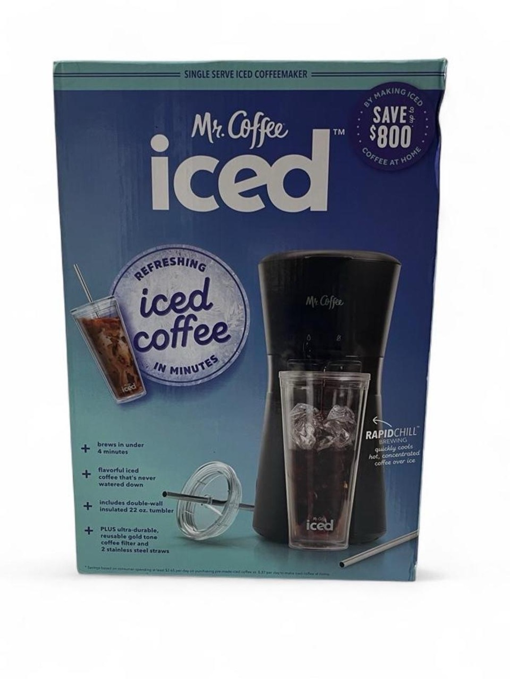 Mr. Coffee Iced Coffee Single Serve Iced Coffee Maker Brand New in Box
